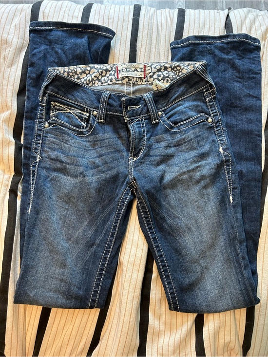 Ariat Denim - Ariat Dark Blue Women’s Bootcut Jeans with Contrast Stitching